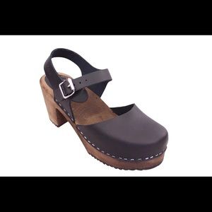 Lotta from Stockholm highwood black clog size 9